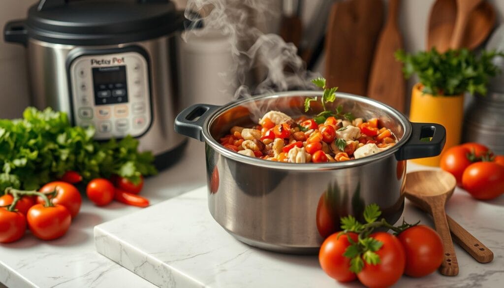 pressure cooker method for pasta fazool