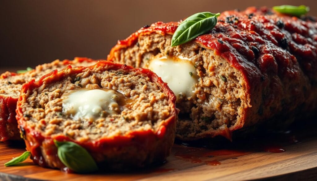 italian meatloaf recipe stuffed mozz